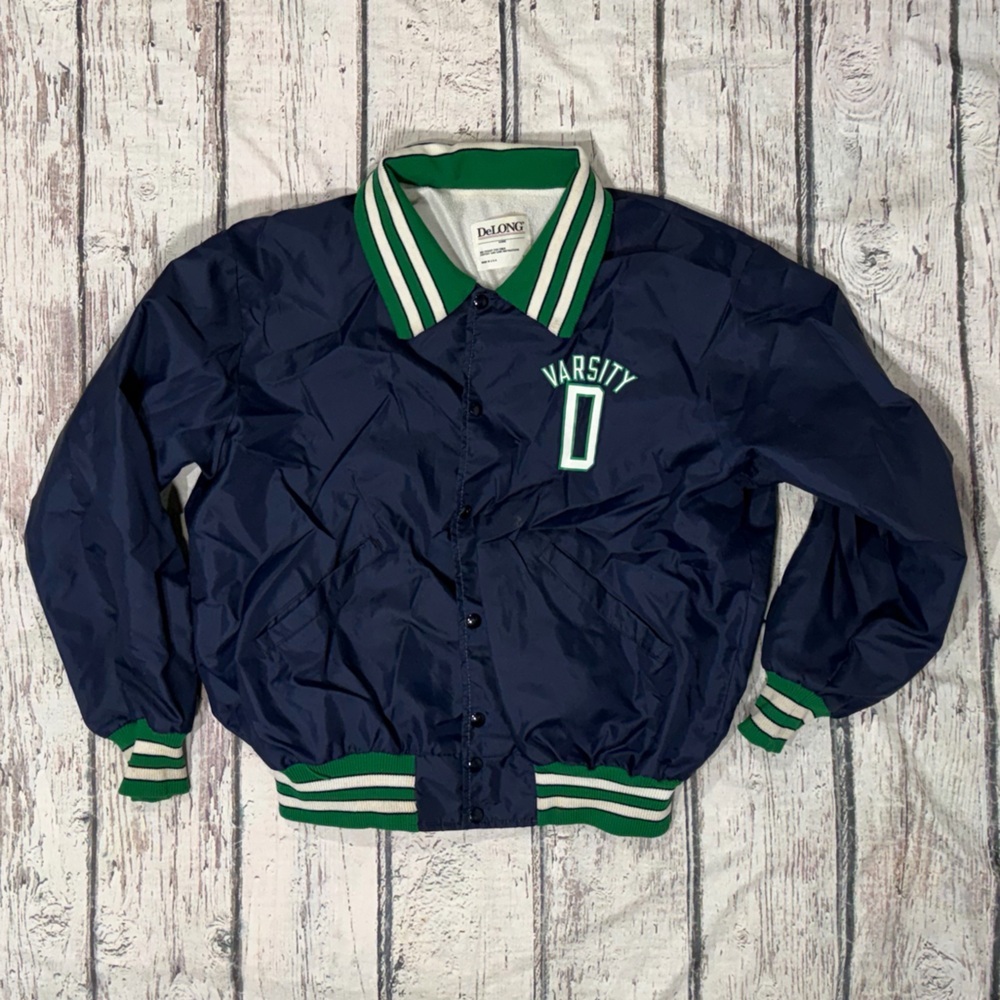 Vintage 80s Drew University Collegiate New Jersey Lightweight Coat Jacket